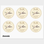Salve de vanille / Étiquette de baume (Feuille)