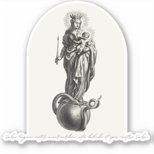 Salve Regina - VinylSticker Sticker (Voorkant)