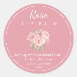 Salve rose / Étiquette balm