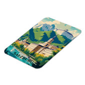 Salzbourg Autriche Carte postale Magnet de voyage (Côté Gauche)