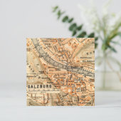 Salzbourg, Autriche Carte Vintage (Debout devant)