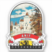 Salzburg Anif Österreich Souvenir  Sticker (Voorkant)