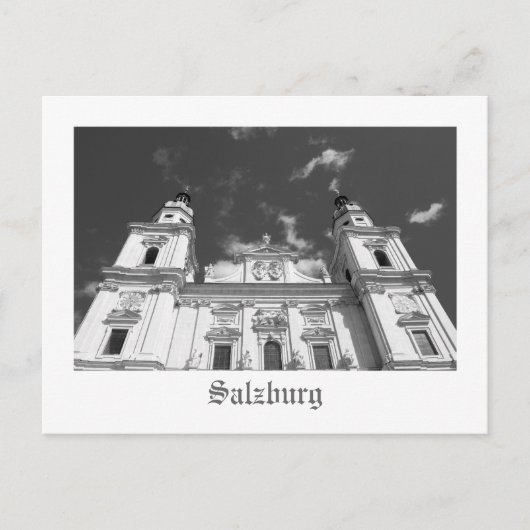 Salzburg Cathedraal Briefkaart (Voorkant)