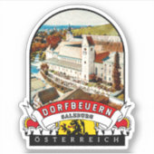 Salzburg Dorfbeuern Österreich Souvenir  Sticker (Voorkant)