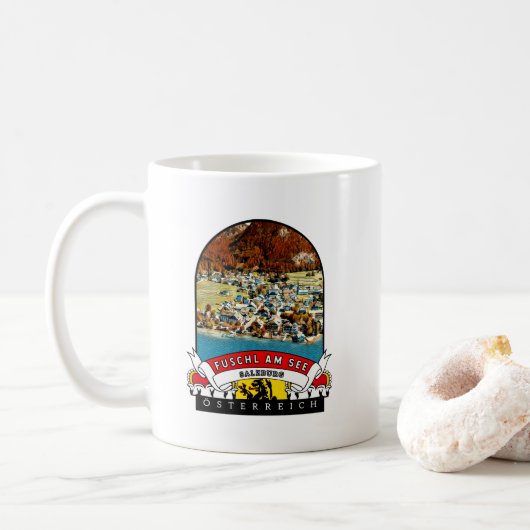 Salzburg Fuschl Am See Österreich Souvenir Koffiemok (Met donut)