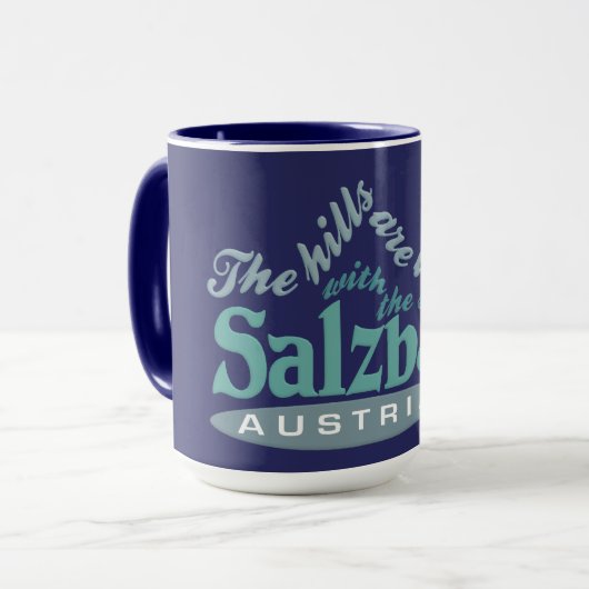 Salzburg-mokken - kies stijl en kleur mok (Voorkant links)