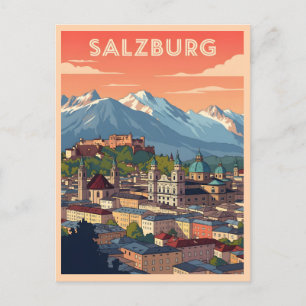 Salzburg Oostenrijk Briefkaart