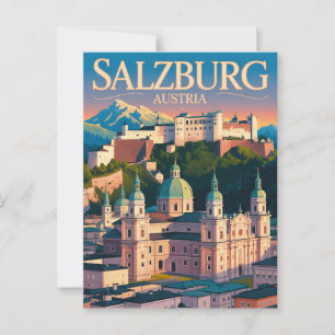 Salzburg Oostenrijk Briefkaart