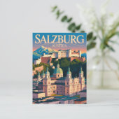 Salzburg Oostenrijk Briefkaart (Staand voorkant)