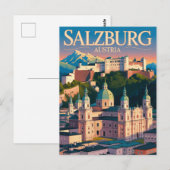 Salzburg Oostenrijk Briefkaart (Voorkant / Achterkant)