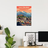 Salzburg Oostenrijk Poster (Thuiskantoor)