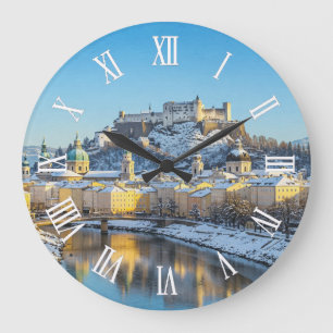 Salzburg Oostenrijk Reizen Winter Grote Klok