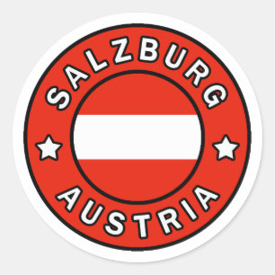 Salzburg Oostenrijk Ronde Sticker