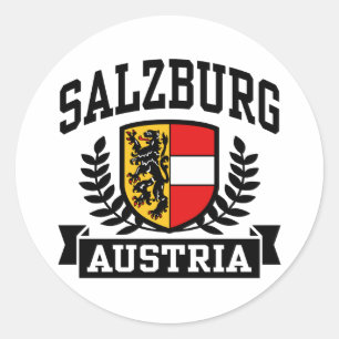 Salzburg Oostenrijk Ronde Sticker