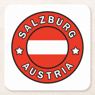 Salzburg Oostenrijk Vierkante Kartonnen Onderzetter