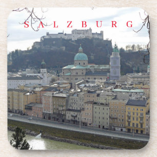 Salzburg panoramisch uitzicht onderzetters
