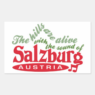 Salzburg-stickers Rechthoekige Sticker