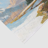 Salzburger Alps-Uitzicht, winterontkoppeling Tissuepapier (Detail)