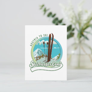 Salzburgerland Austrian Ski Briefkaart