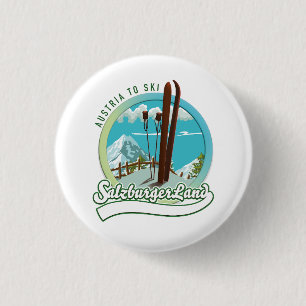 Salzburgerland Oostenrijks skiën Ronde Button 3,2 Cm