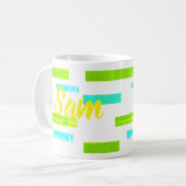 Sam Ajoutez Votre Nom Tropical Coffee Tea Mug Cup (Devant gauche)