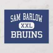 Sam Barlow - Bruins - High School - Gresham Oregon Briefkaart (Voorkant)