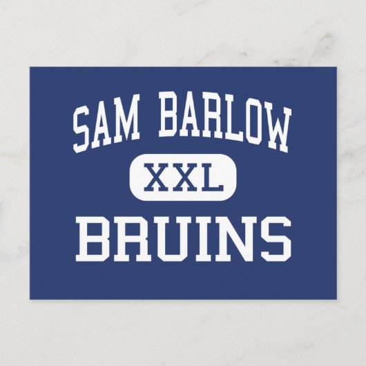 Sam Barlow - Bruins - High School - Gresham Oregon Briefkaart (Voorkant)