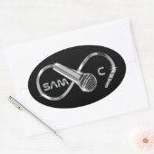 SAM C Sticker Black (Envelop)