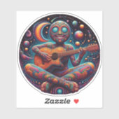 SAM Cosmic Circle Custom-Cut Vinyl Sticker (Vel)