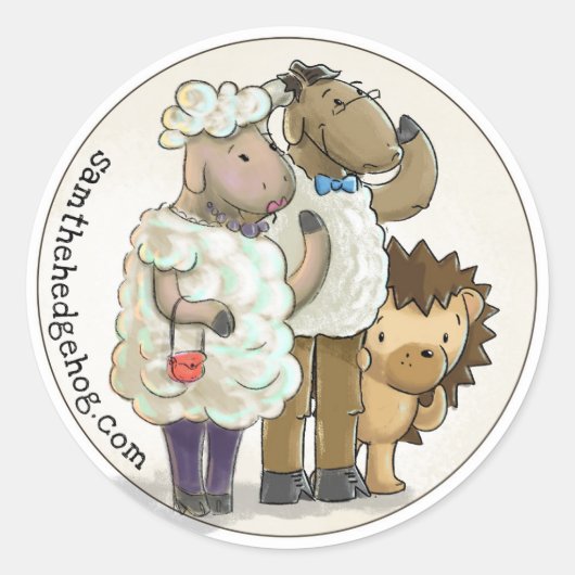 Sam de egel - Sticker #1 (Voorkant)