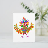 Sam de Mardi Gras Owl Post Card Briefkaart (Staand voorkant)