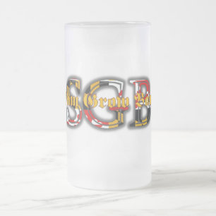Sam élèvent la tasse de bière givrée par logo 