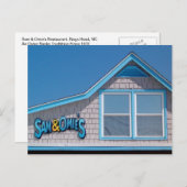Sam en Omie's Restuarant Nags Head NC Briefkaart (Voorkant / Achterkant)
