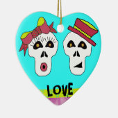 Sam en Sally Skull-versiering Keramisch Ornament (Rechts)