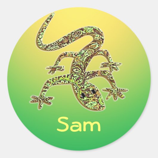 Sam Gecko / Salamander / Stickers Lizard (Devant)