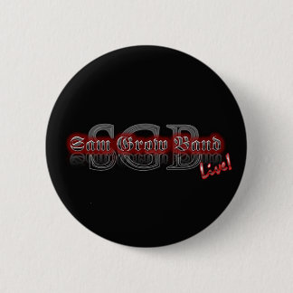 Sam Grow Band-Button met zwarte "SGB"-Logo Ronde Button 5,7 Cm