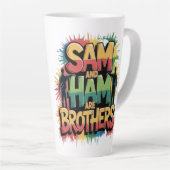 Sam & Ham zijn broers Latte Mok (Rechterhoek)
