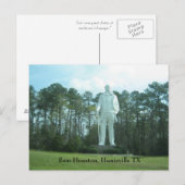 Sam Houston, Huntsville TX Briefkaart (Voorkant / Achterkant)