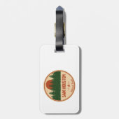 Sam Houston National Forest Bagagelabel (Achterkant verticaal)