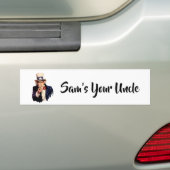 Sam is je oom bumpersticker (Op auto)