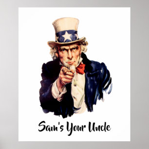 Sam is jouw oom poster
