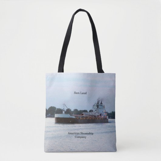 Sam Laud over de canvas tas (Voorkant)