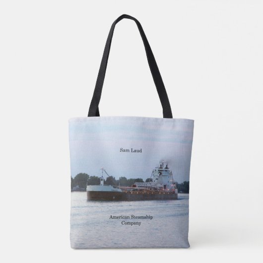 Sam Laud over de canvas tas (Achterkant)