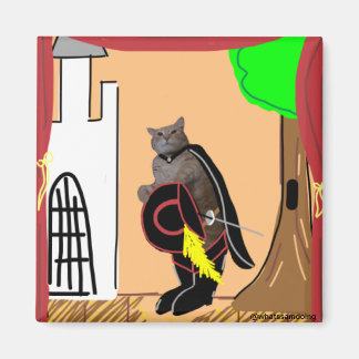 Sam Le Cat die zijn lijnen Magnet voorstelt Magneet