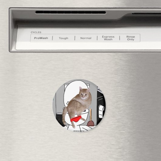 Sam Le Cat Privacy Please Magnet (In Situ (Lave-vaisselle))