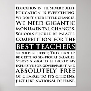 Sam Seaborn Education spreekt het Wing West Poster
