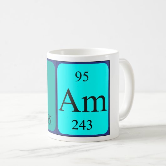 Sam tasse de nom de table périodique (Devant droit)