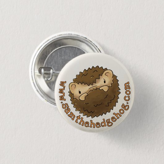 Sam The Hedégel Button Badge (Voorkant /achterkant)