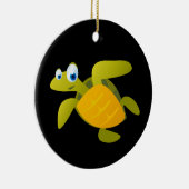 Sam The Zee Turtle Keramisch Ornament (Rechts)