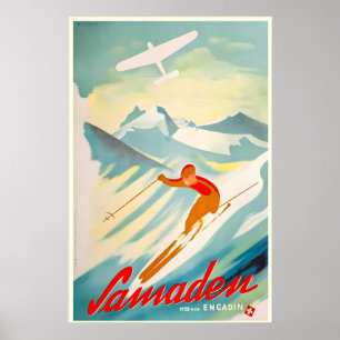 Samaden Zwitserland Switzerland Zwitserse Alpen Vi Poster